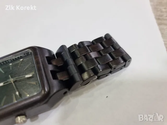 Дървен ръчен часовник , снимка 4 - Мъжки - 56316347