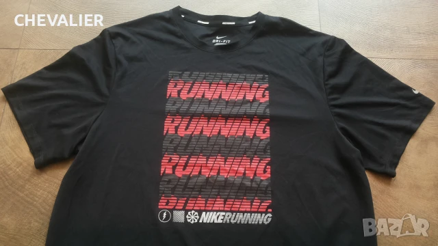 NIKE RUNNING T-Shirt Размер L мъжка оригинална тениска 26-67, снимка 3 - Тениски - 50648053