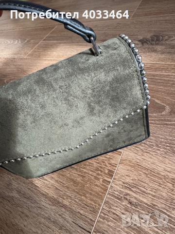 Чанта дамска зелена, снимка 2 - Чанти - 44807990