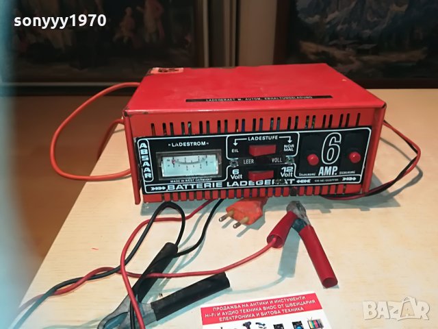 ABSАAR=charger 12/6v made in west germany-6 ампера, снимка 7 - Аксесоари и консумативи - 29946935