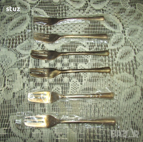 Десертни вилички, нови, сет 12 бр., снимка 3 - Прибори за хранене, готвене и сервиране - 54346592