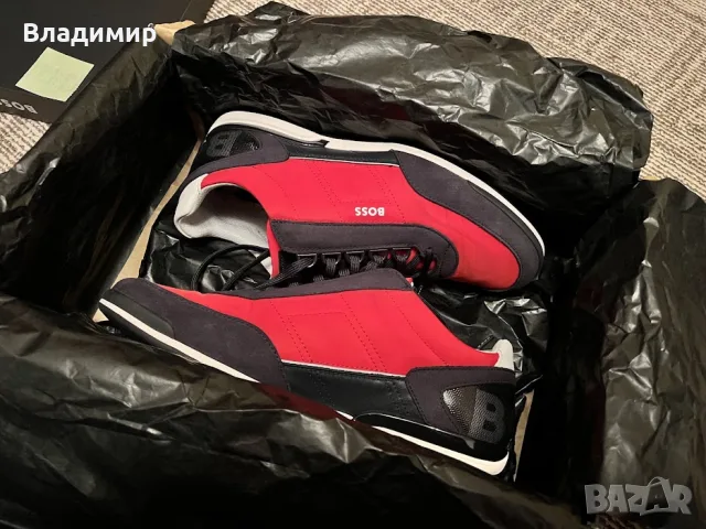 BOSS BLACK saturn Lowp flny Open RED, снимка 4 - Спортно елегантни обувки - 56030573