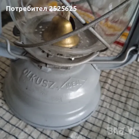 Стар газен фенер "Olkusz Ideal", снимка 2 - Лампи за таван - 46803668