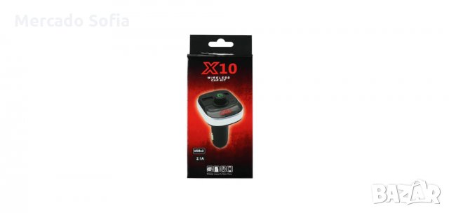 Трансмитер FM Automat, X10, Bluetooth, Черен, снимка 2 - Аксесоари и консумативи - 30582097
