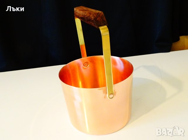 Медна ледарка,меден съд чиста червена мед., снимка 5 - Антикварни и старинни предмети - 35029087