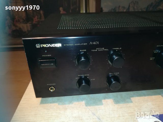 поръчан-pioneer a-401 stereo ampli-550watt-japan/sweden 2210202100, снимка 3 - Ресийвъри, усилватели, смесителни пултове - 30521930