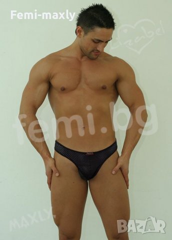 Уникален супер секси F706-57А Мъжки /стринг, прашка/ черна мрежа