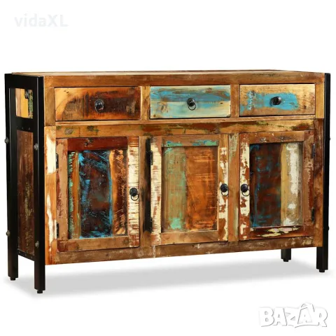 vidaXL Бюфет, регенерирано дърво масив, 120x35x76 cм, снимка 2 - Бюфети - 56146438