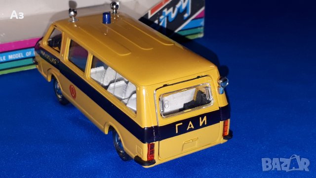 Соц руска играчка РАФ 2203 Латвия Милиция 1:43 Сделано в СССР USSR, снимка 4 - Колекции - 44225304