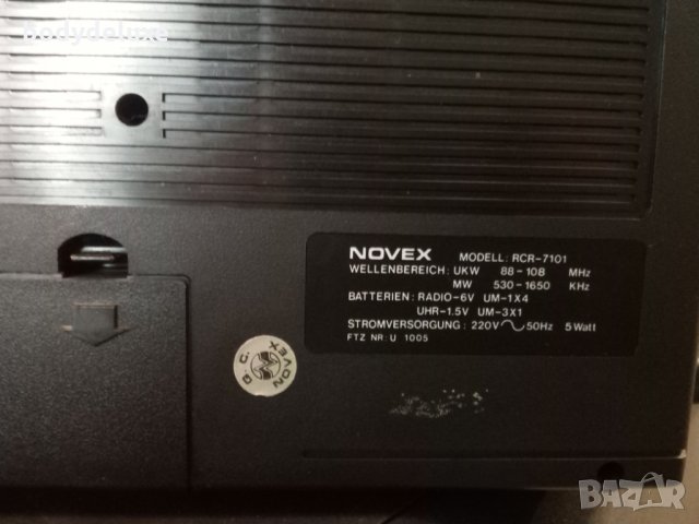 Novex RCR-7101 моно радиокасетофон, снимка 5 - Радиокасетофони, транзистори - 14133421