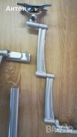 Масивна стойка за два монитора, снимка 6 - Монитори - 48891565