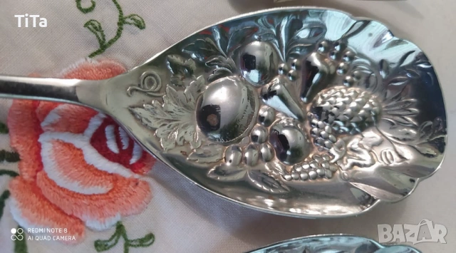 Английски посребрени прибори за сервиране, снимка 5 - Прибори за хранене, готвене и сервиране - 54058177