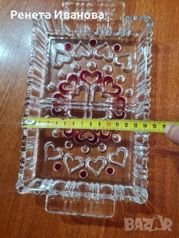 Прекрасни , стари секторни плата от кристално стъкло , снимка 4 - Други - 53895157