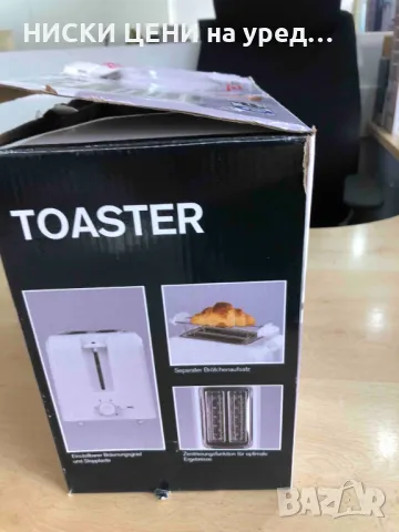 Тостер TECTRO 750W, снимка 2 - Тостери - 48812080