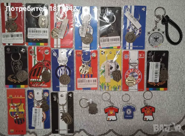 Футболни ключодържатели - двулицеви !