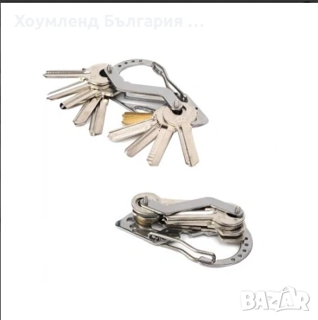 Стоманен ключодържател 6в1 за 8 ключа, снимка 2 - Други инструменти - 54344573