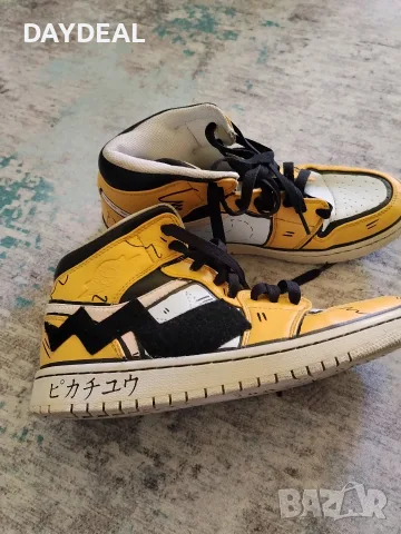 Кецове Air Jordan 1 Mid „Pikachu“ Anime Custom – Размер 40