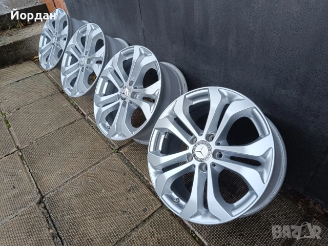 ОРИГИНАЛНИ джанти 17 ' цола 5x112 МЕРЦЕДЕС / MERCEDES BENZ ET36 7,5J 66,6, снимка 4 - Гуми и джанти - 52344984