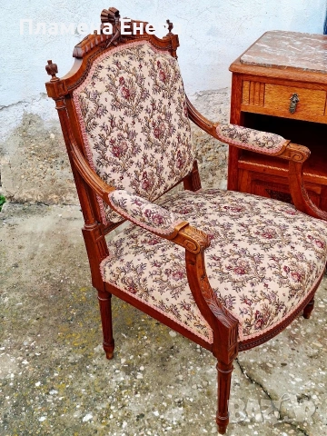 Кресло в стил Луи XVI , снимка 2 - Дивани и мека мебел - 53967151