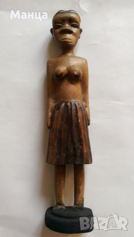  Африканска фигура, снимка 6 - Антикварни и старинни предмети - 28761088