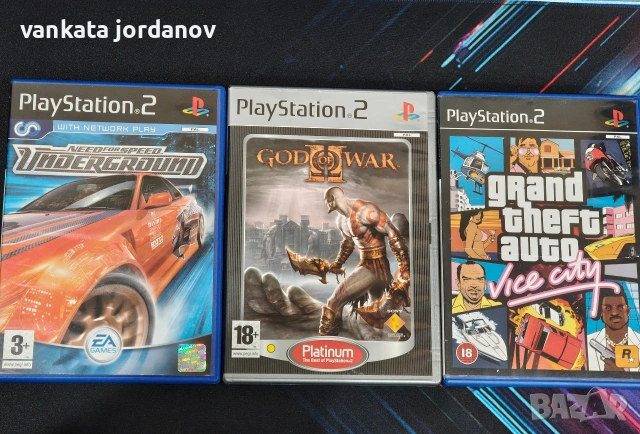 (3 в 1) GTA VC, God Of War 2, NFS underground.