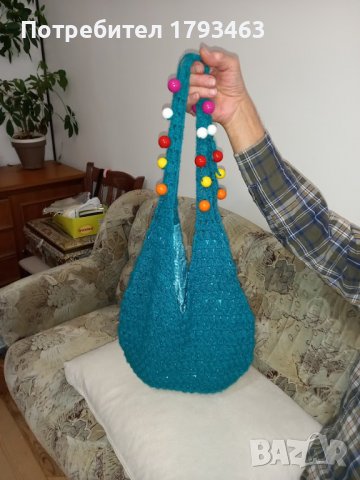 Ръчно плетена дамска чанта, снимка 1 - Други - 38713774