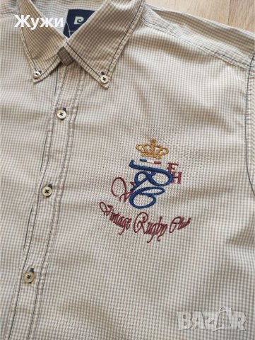 Страхотна мъжка риза с надписи размер Л, снимка 4 - Ризи - 38282159