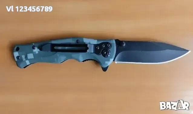Сгъваем нож с камуфлаж Boker B048 -85х200, снимка 4 - Ножове - 54000981