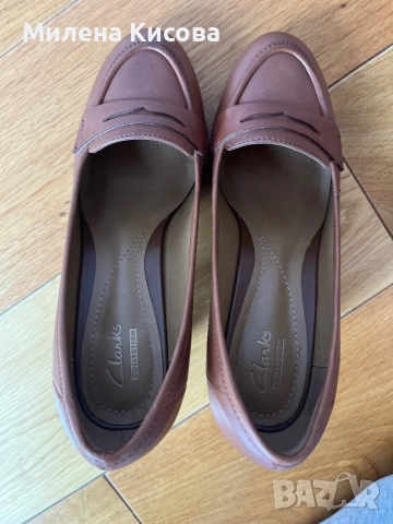 Нови кожени обувки Clarks 37, снимка 6 - Дамски обувки на ток - 52983923