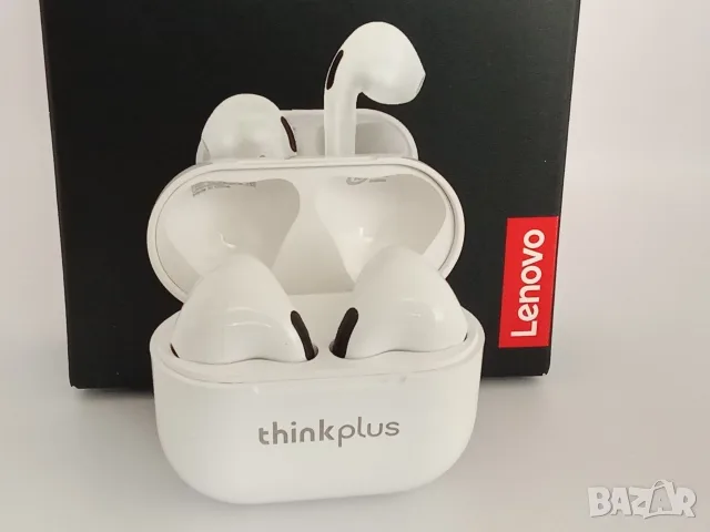 Lenovo Thinkplus LP40 Bluetooth Earbuds Безжични слушалки тапи бели с кейс 