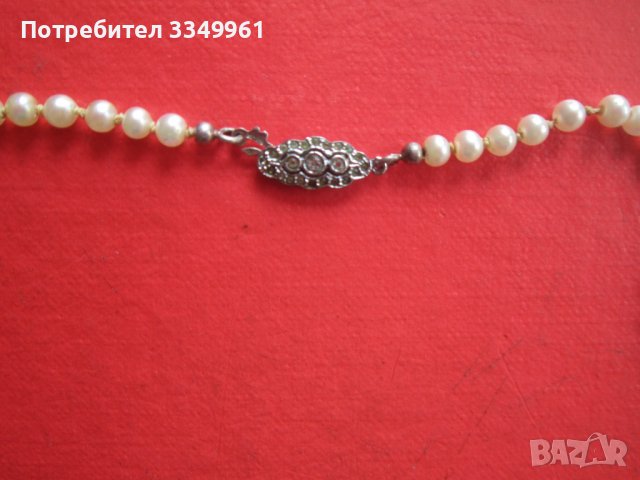 Страхотен гердан от перли и сребро , снимка 2 - Колиета, медальони, синджири - 36699688