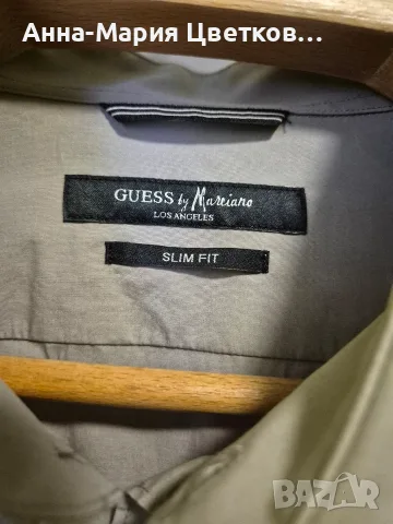 Мъжка риза Guess Slim Fit, снимка 2 - Ризи - 56518566