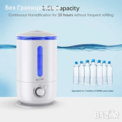 Нов Овлажнител за въздух 3.5L ултратих авто изключване офис дом