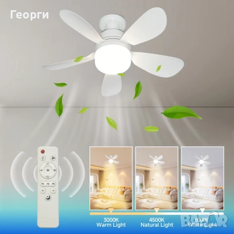 полилей с вентилатор, снимка 8 - Полилеи - 50467305