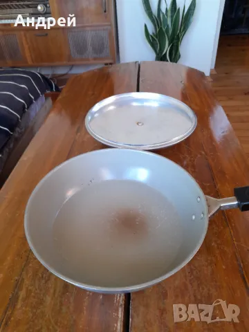 Стар алуминиев тиган #19, снимка 2 - Други ценни предмети - 49131444