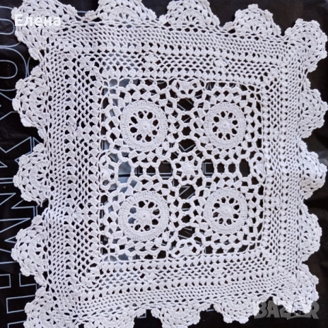 Плетени каренца на една кука , снимка 5 - Декорация за дома - 52009368