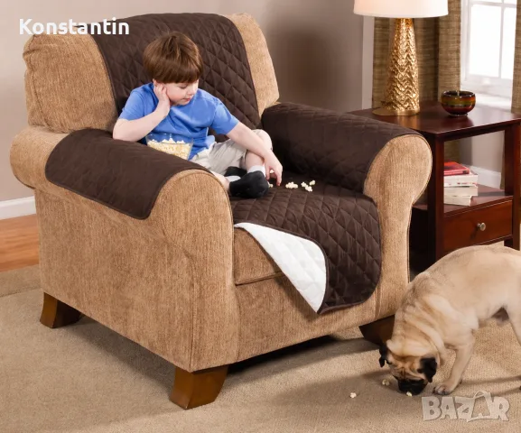 Покривало протектор за фотьойл Chair Couch Coat, снимка 3 - Покривки за легло - 55804412