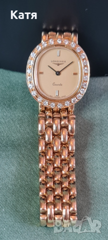 Златен 18 кт часовник с брилянти, снимка 4 - Дамски - 44715037