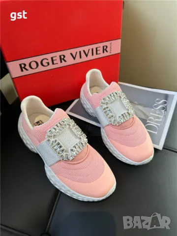Дизайнерски Roger Vivier pink Diamond Original Reproduction обувки Маратонки, снимка 1