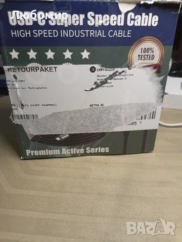 PremiumCord Активен USB-C удължителен кабел с ретранслатор 10 м, USB-C женски към мъжки, , снимка 3 - USB кабели - 56215514