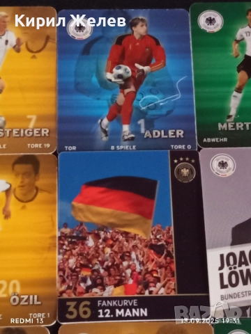 Колекционерски картички на футболисти САМИ КЕДИРА,ПЕР МЕРТЕЗАКЕР,МЕСУТ ЙОЗИЛ 51018, снимка 3 - Колекции - 51703852