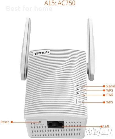 Tenda WiFi Extender (1200RPT), снимка 2 - Друга електроника - 52175981