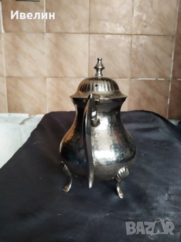 посребрена месингова каничка , снимка 4 - Антикварни и старинни предмети - 29308028