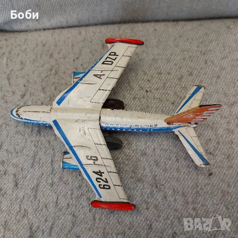 Стара Соц Ламаринена Играчка Самолетче, снимка 3 - Колекции - 49222493