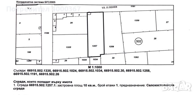 Продава Парцел,с.Скутаре