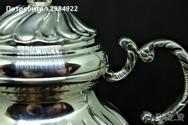 РАЗПРОДАЖБА Сребърна захарница проба 925, уникално гръцко бижу НАМАЛЕНИЕ , снимка 6 - Антикварни и старинни предмети - 37452195