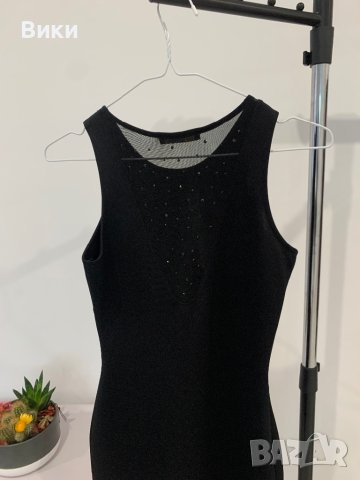 Елегантна черна рокля , снимка 11 - Рокли - 44358013