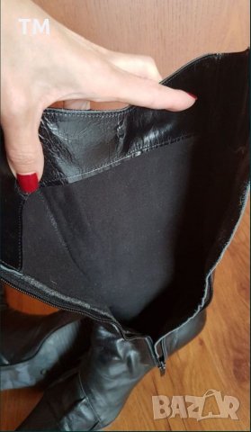 Красиви и елегантни ботушки от естествена кожа, номер 38, снимка 4 - Дамски ботуши - 34535397