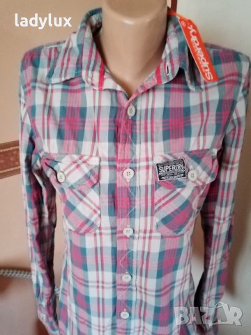 SuperDry, Оригинална Мъжка Риза, Размер S. Код 1889, снимка 3 - Ризи - 38135264