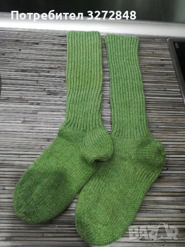 Вълнени чорапи /до коляното, снимка 2 - Дамски чорапи - 44210020